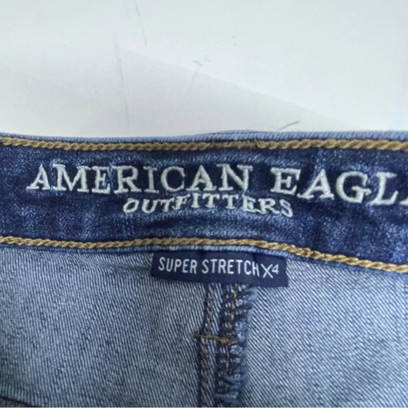 American eagle super stretch skinny jeans size 4 long - Picture 8 of 12